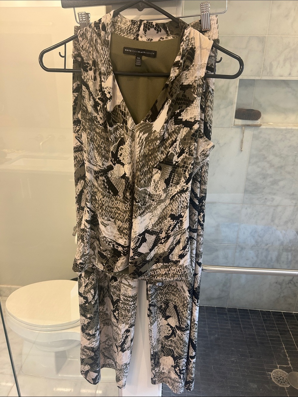 White House Black Market top and pant set